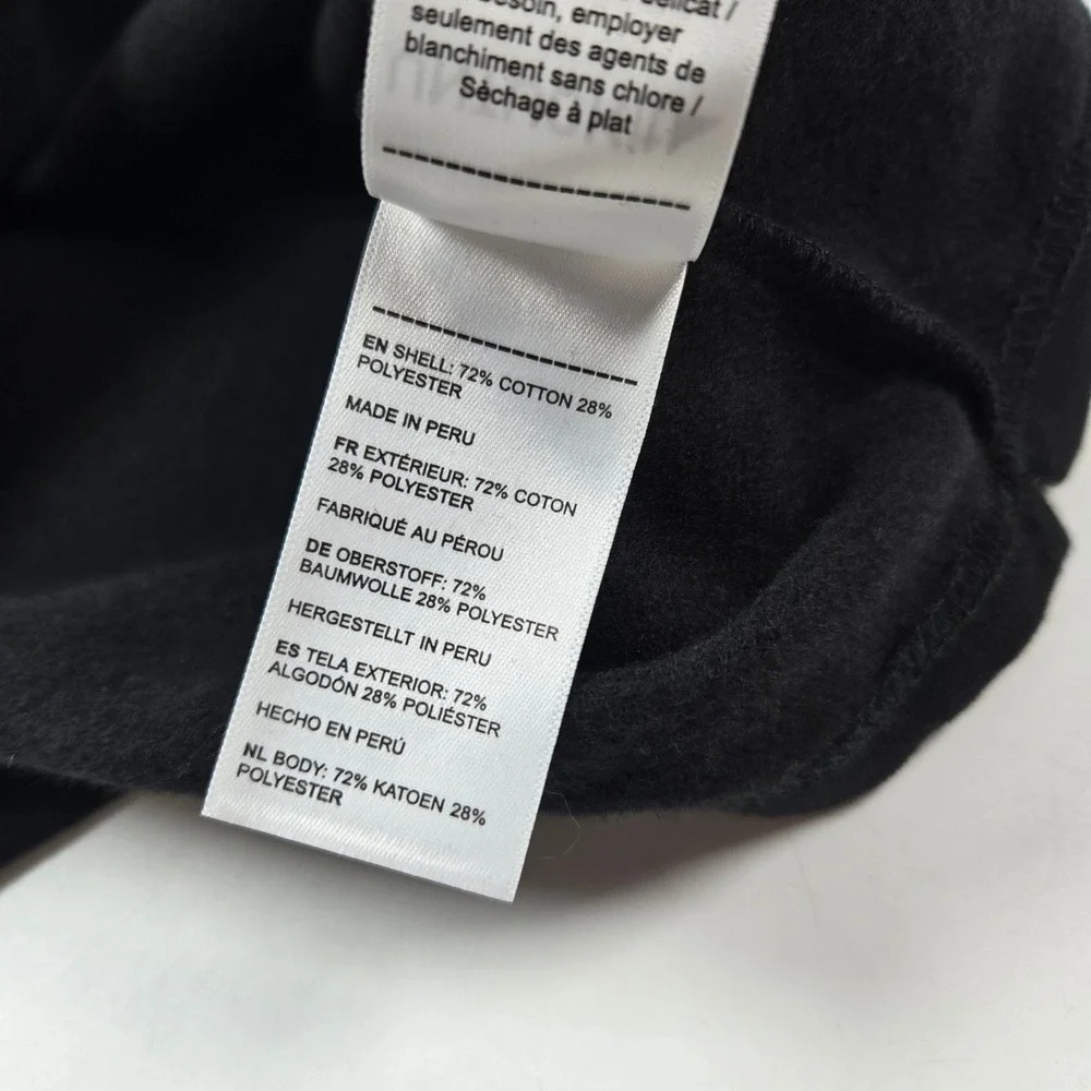 UNTUCKit Parkson Pullover Mens Small Black Snap Mock Neck Fleece Lined 41232 NEW
